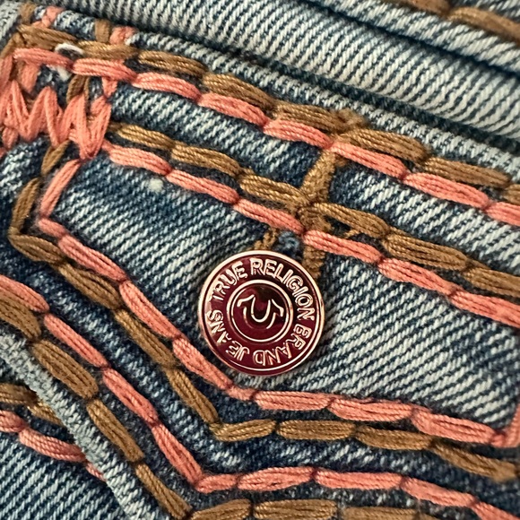 True Religion Light Blue Flare Jeans - Picture 5 of 10